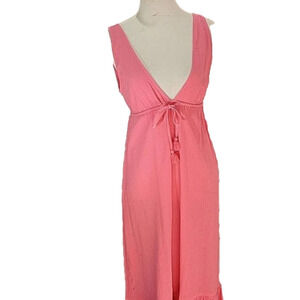 J. Crew Low V Neck Waist Tie Summer Dress